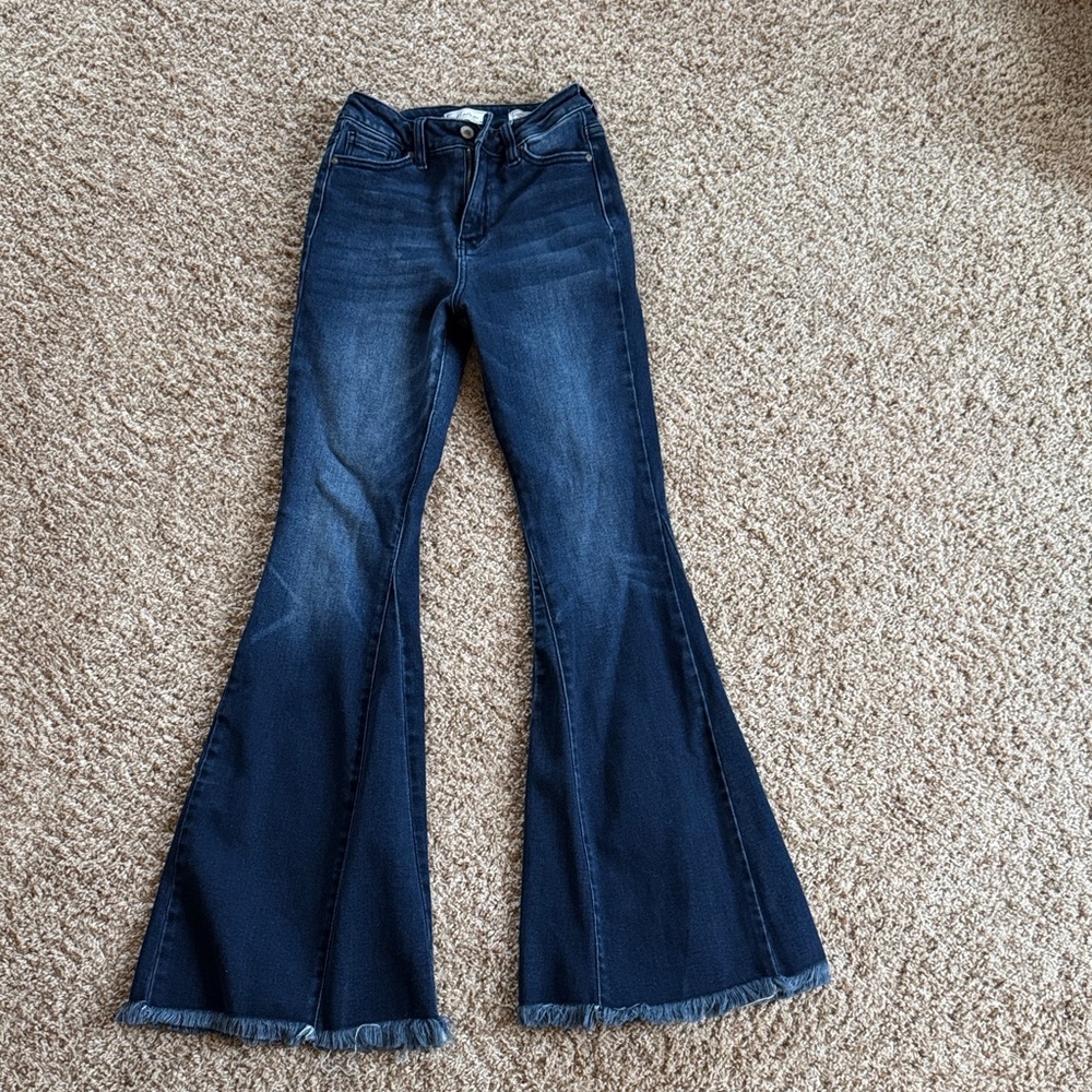 KanCan Dark Blue Flare Jeans